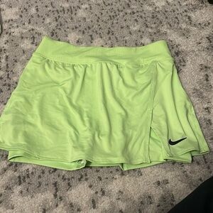 Nike dri fit golf or tennis skirt in lime green